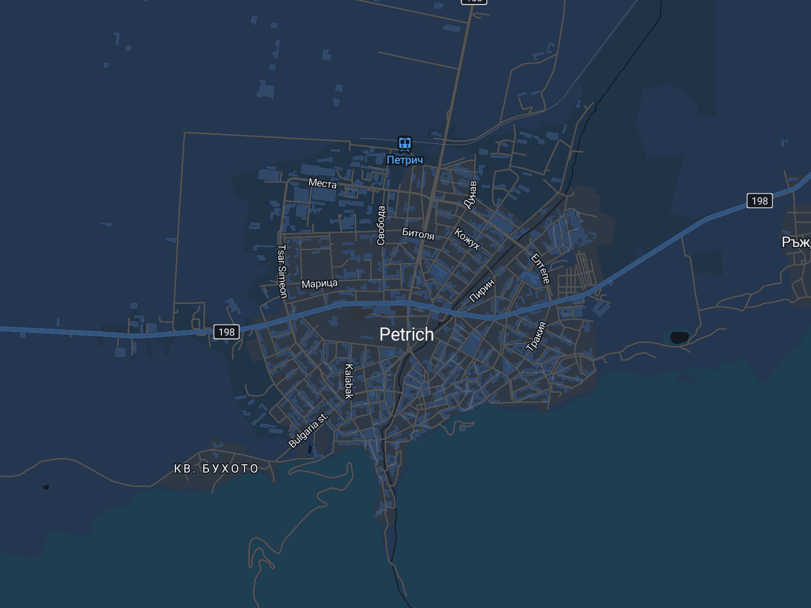 Карта на Петрич