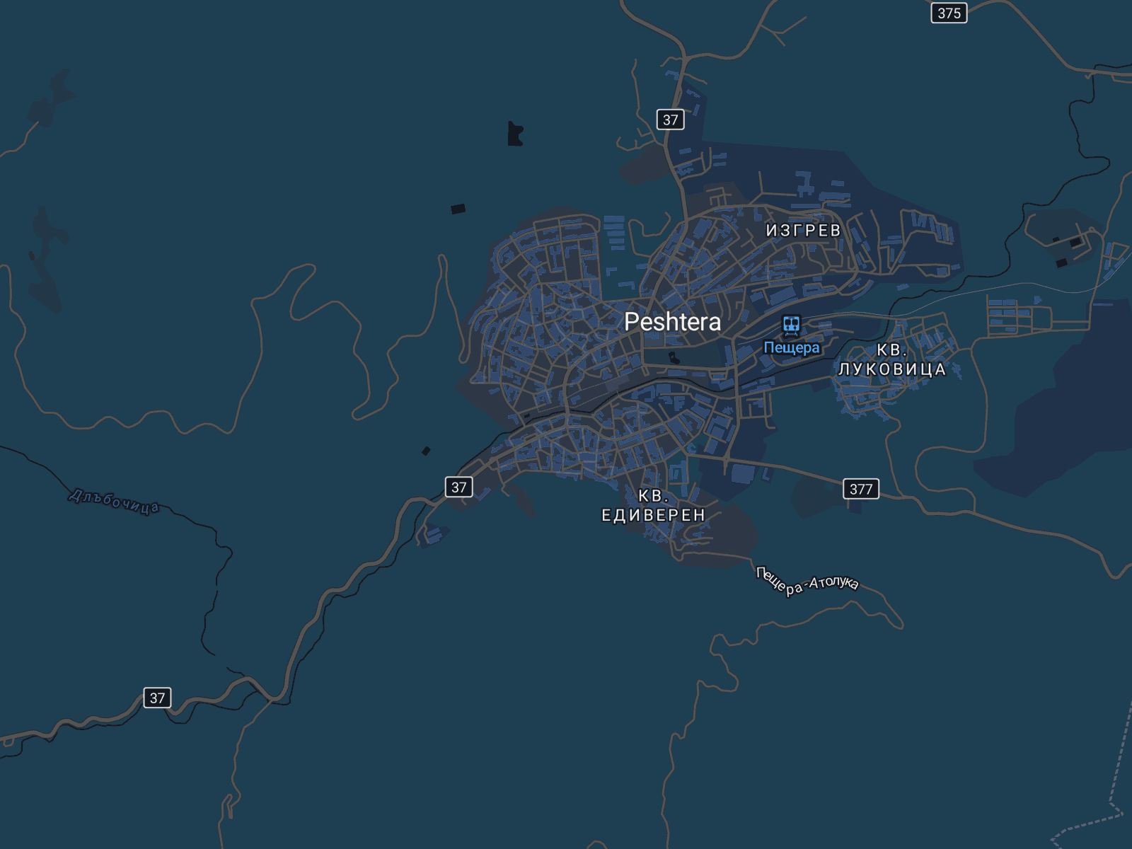 Карта на Пещера