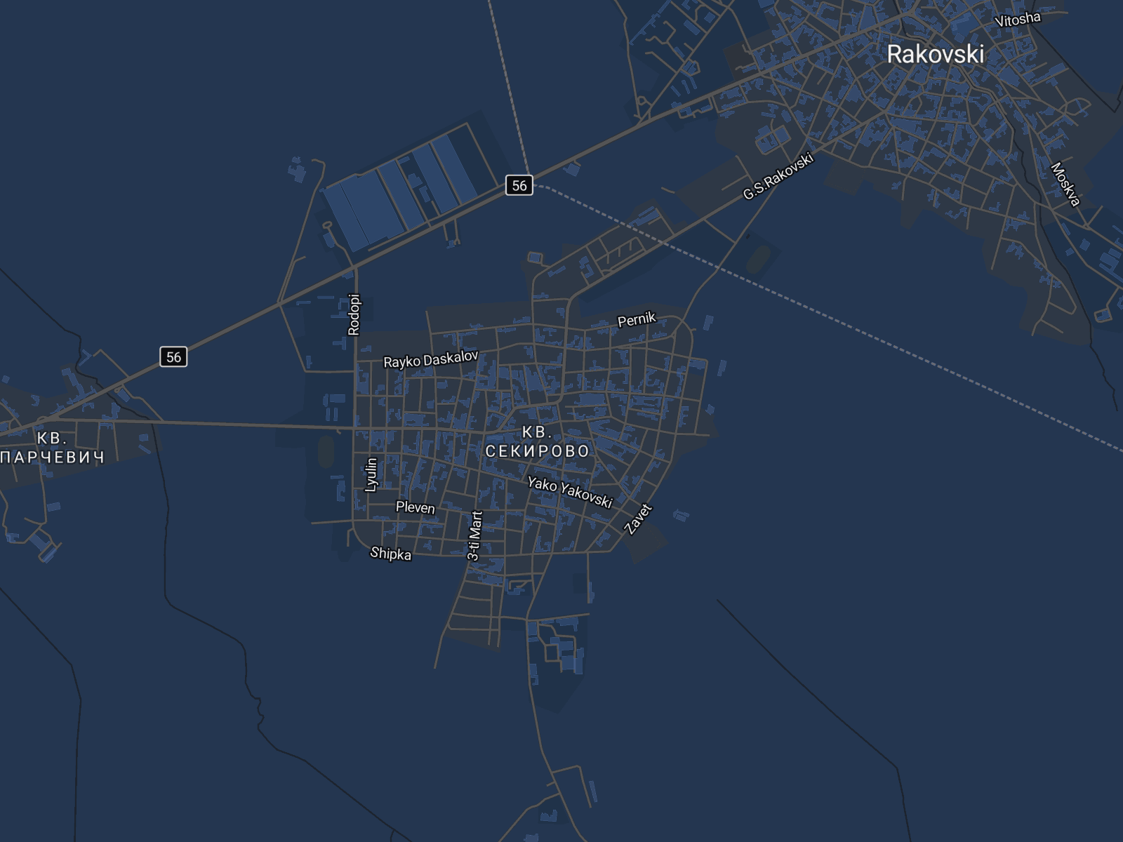 Карта на Раковски