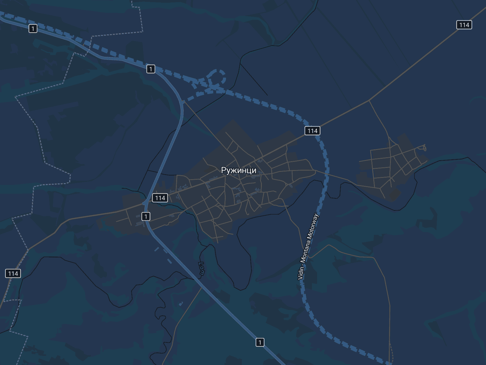 Карта на Ружинци