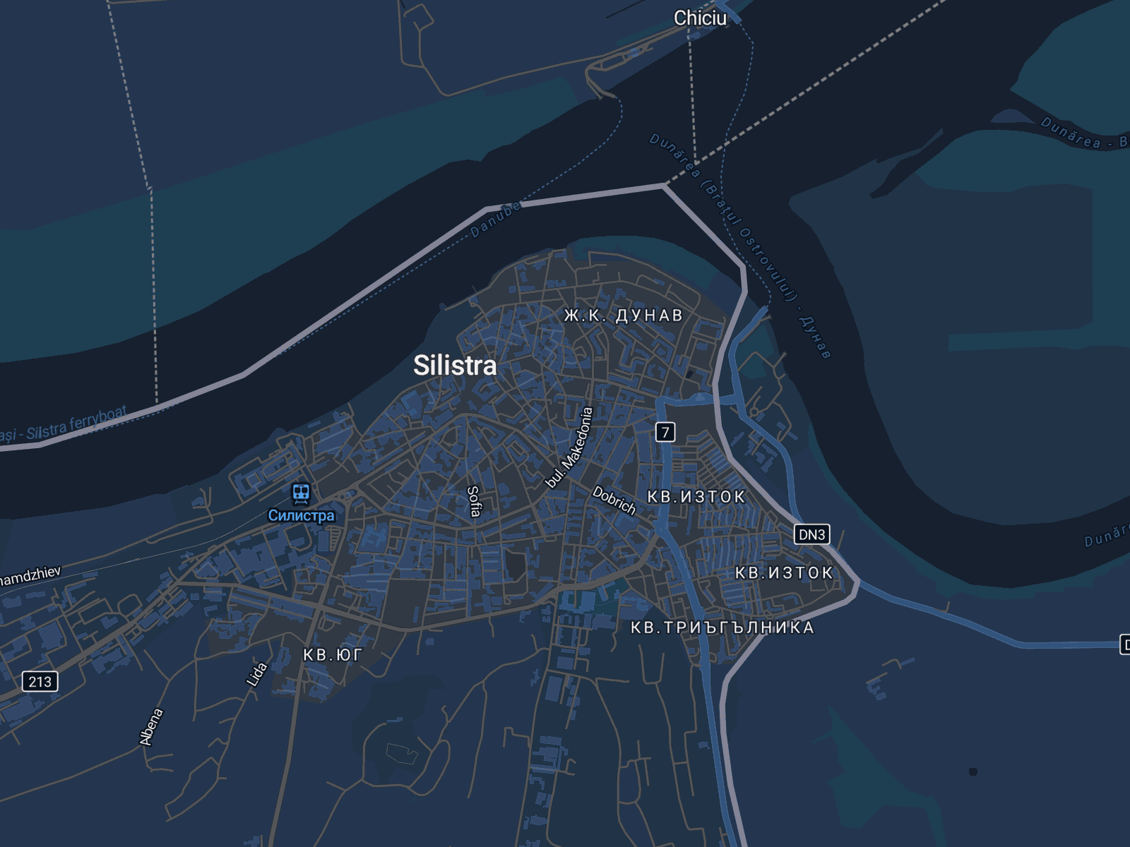 Карта на Силистра