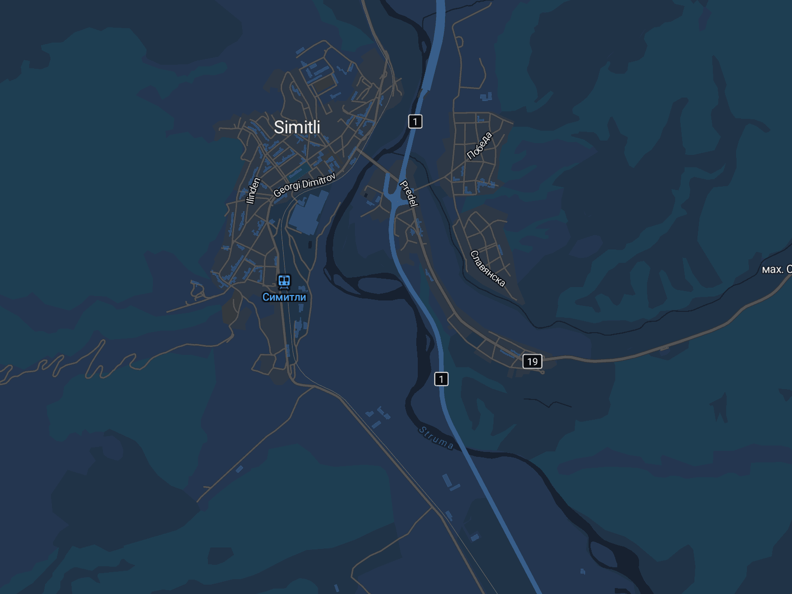 Карта на Симитли