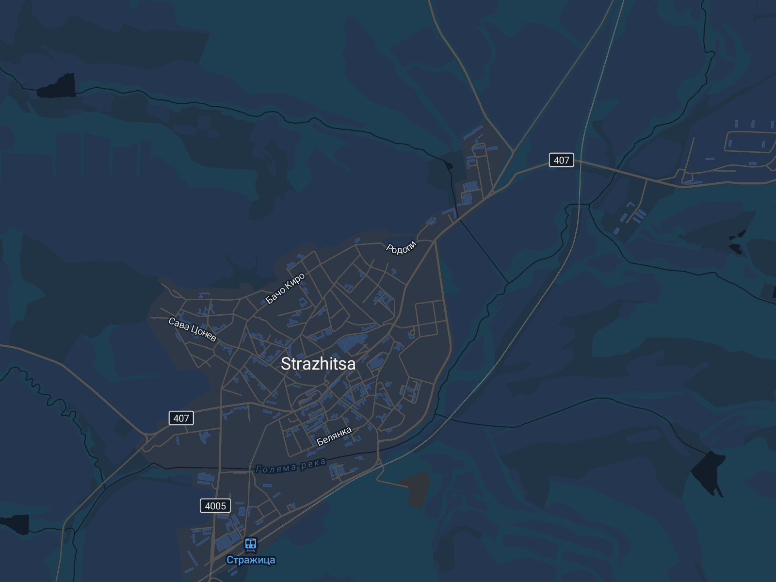 Карта на Стражица