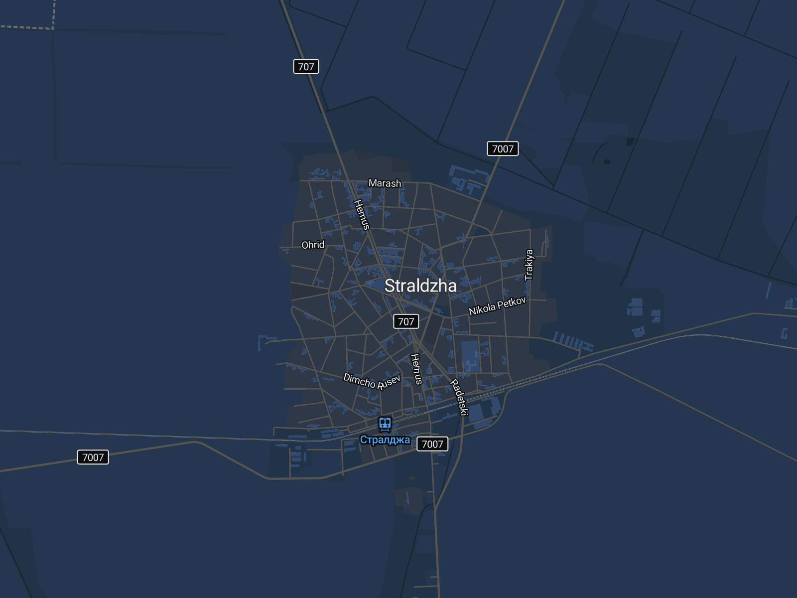 Карта на Стралджа