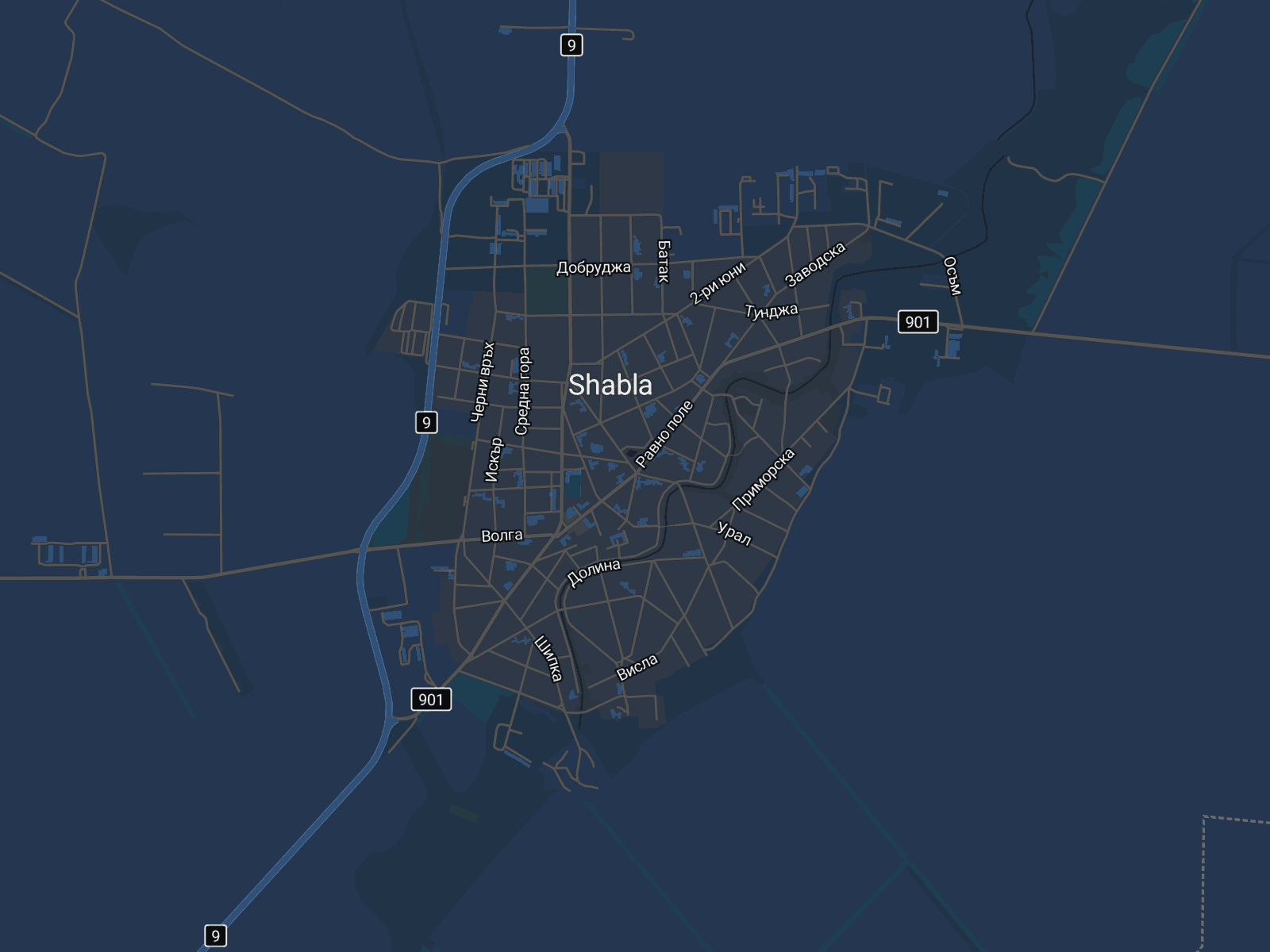 Карта на Шабла