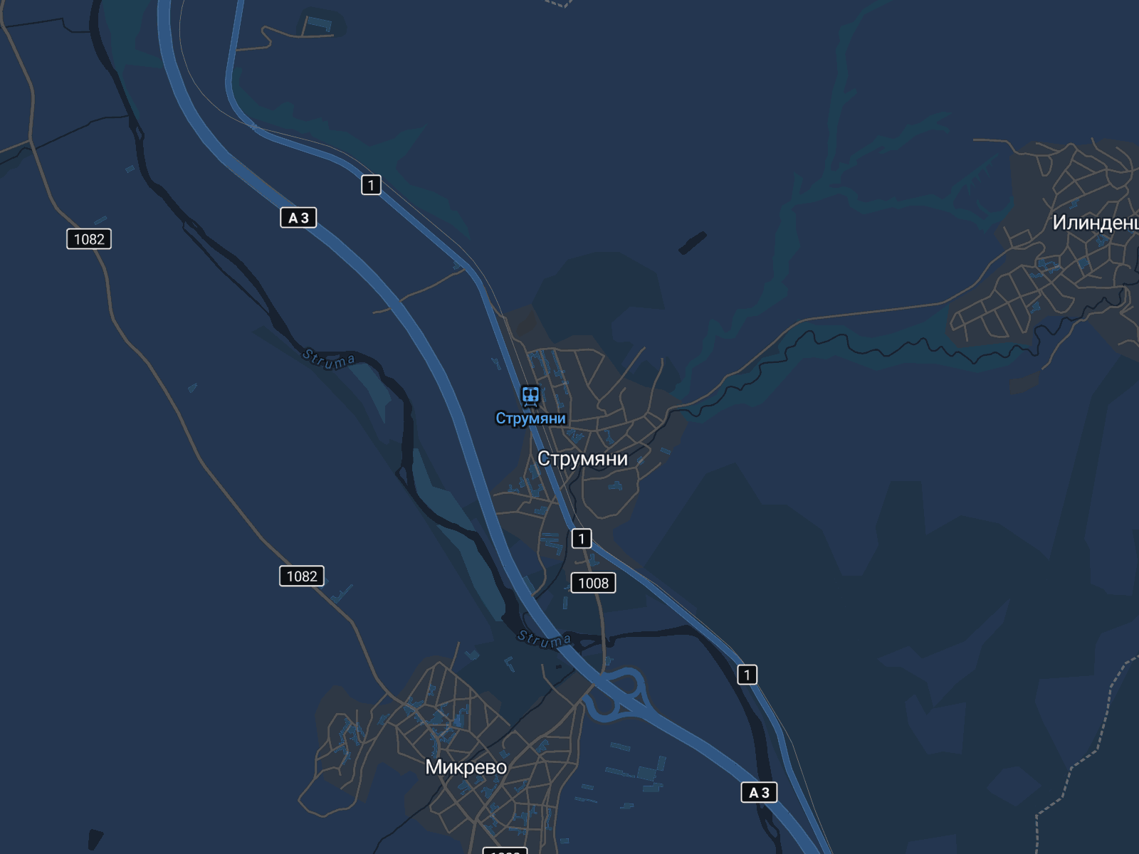 Карта на Струмяни