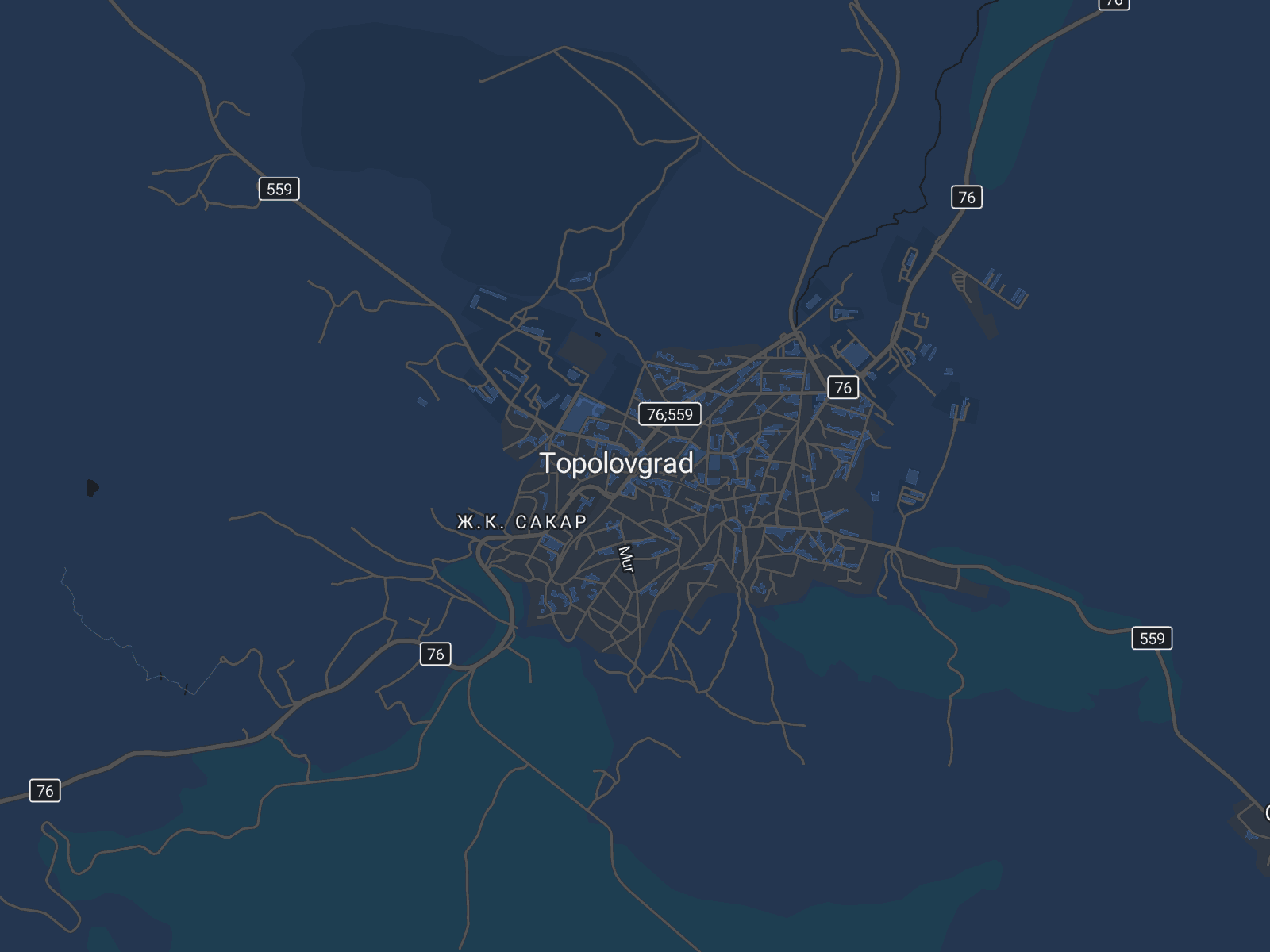 Карта на Тополовград