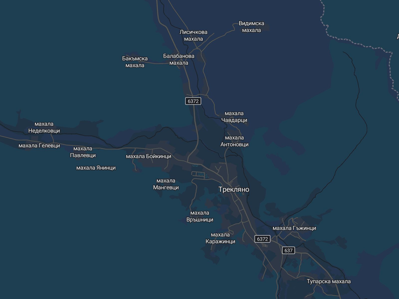 Карта на Трекляно