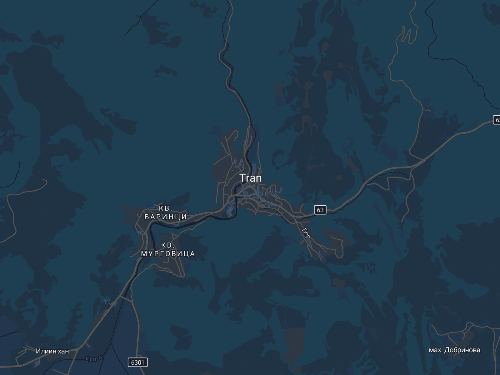 Карта на Трън