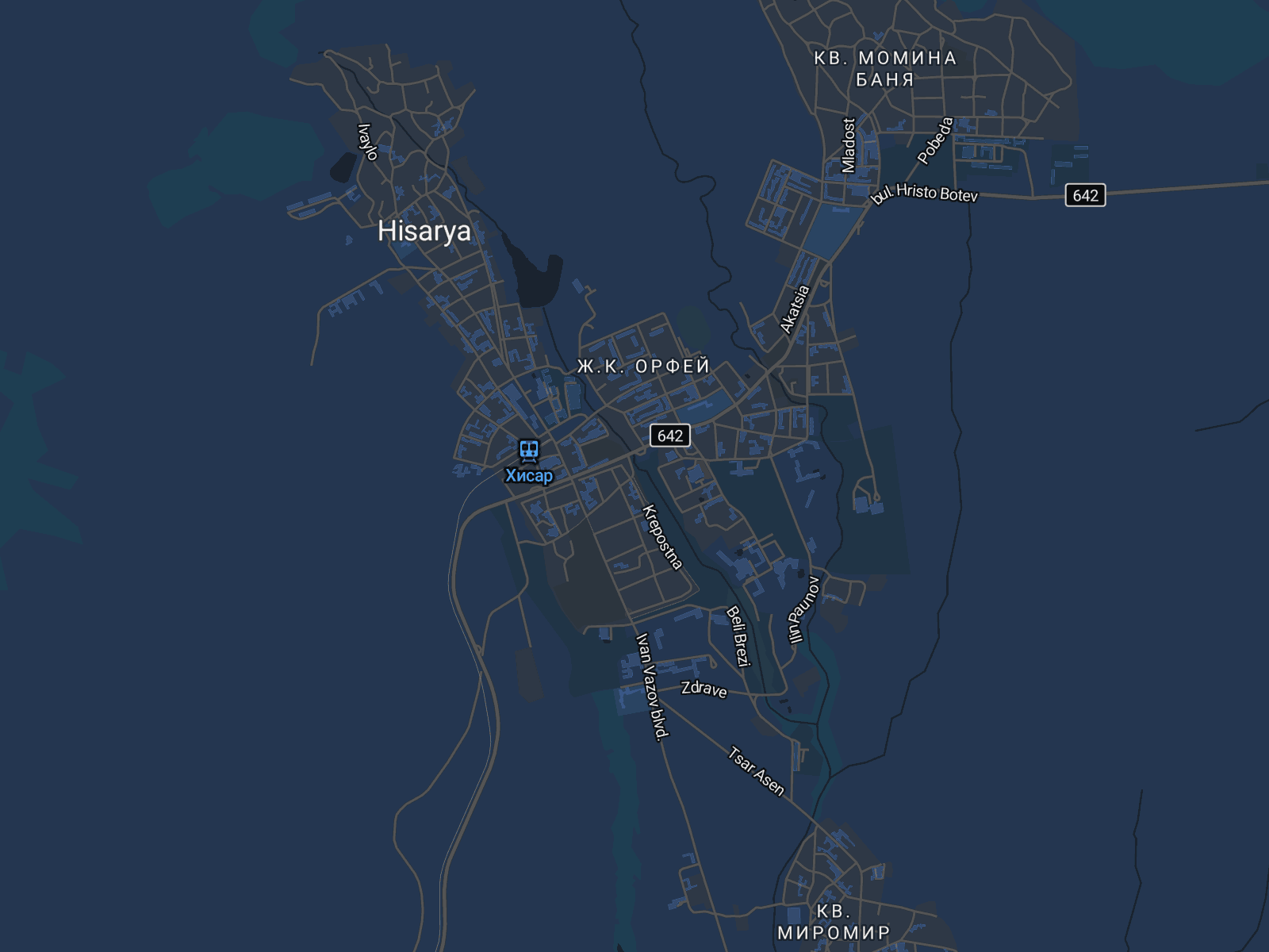 Карта на Хисаря